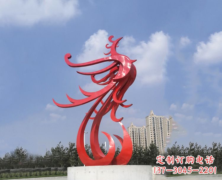 金华领雕塑凤凰户外园林广场景观动物雕塑