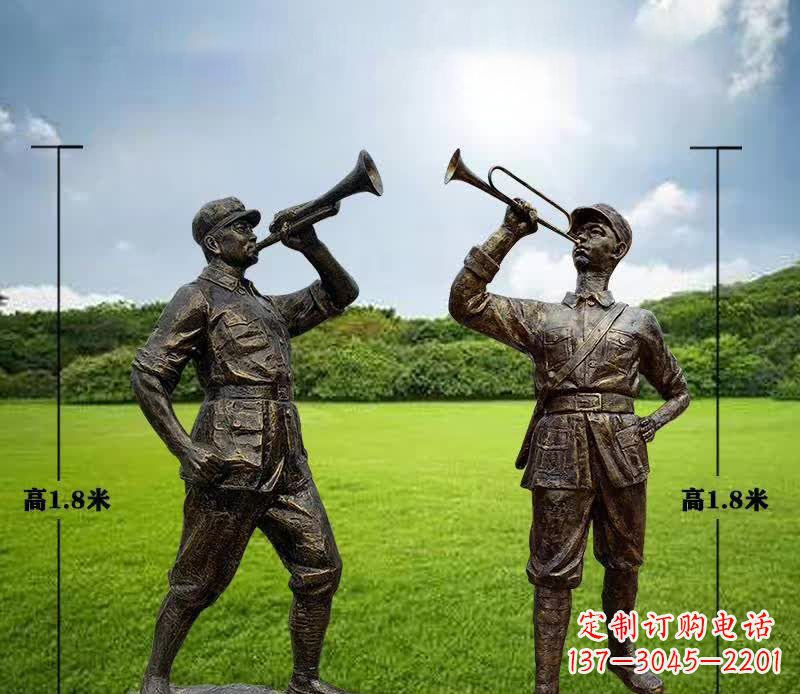 金华红色文化经典——红军铜雕