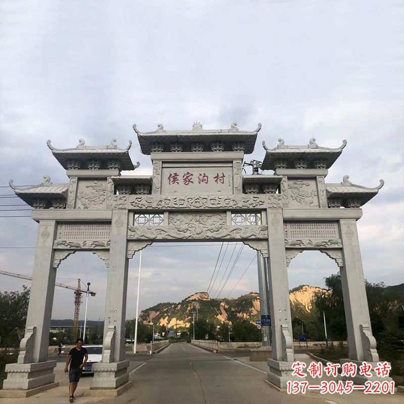 金华精美牌坊雕塑让您的品牌更加出彩