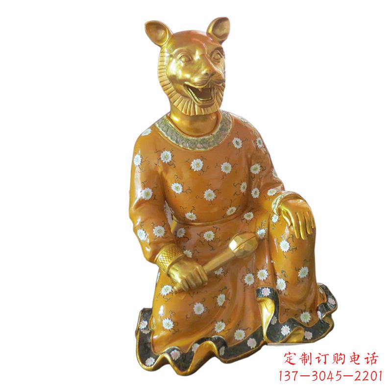 金华中领雕塑玻璃钢彩绘生肖雕塑