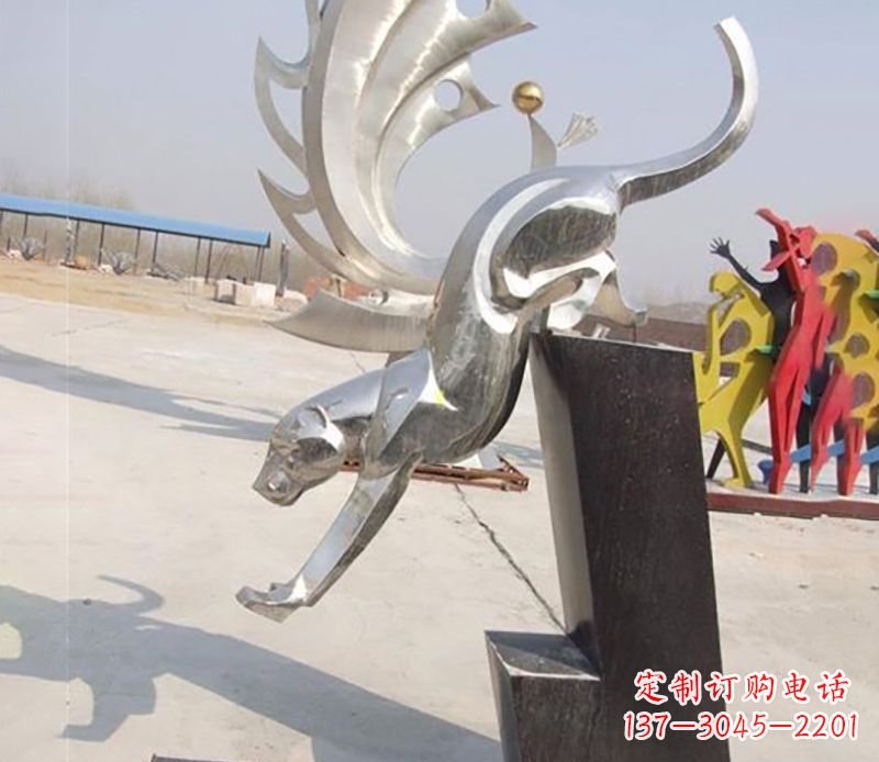 金华经典大气的不锈钢豹子雕塑