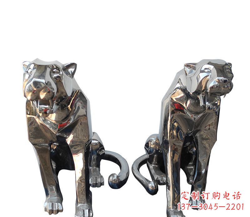 金华中领雕塑专业制作室外豹子雕塑