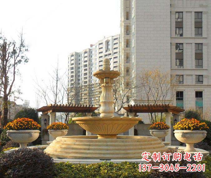 金华多层喷泉石雕,一个非凡的视觉盛宴