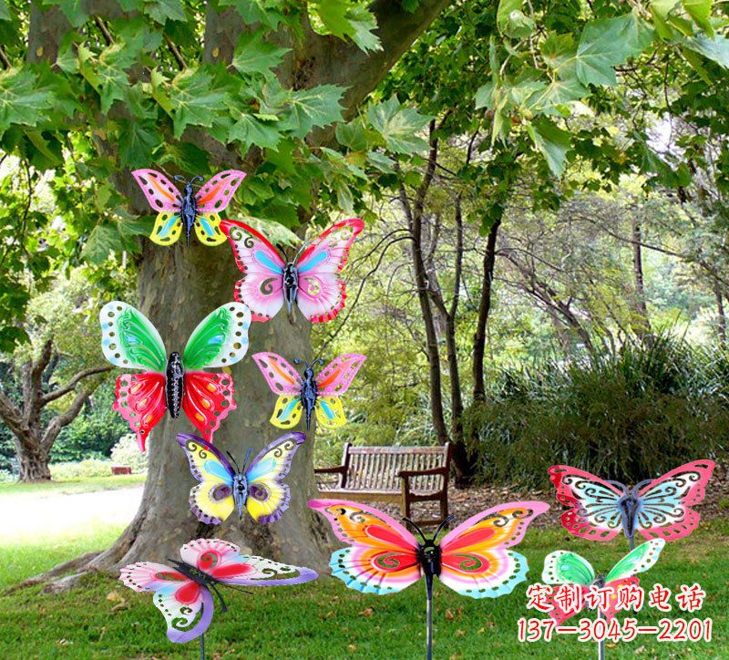 金华缤纷色彩的蝴蝶插挂件