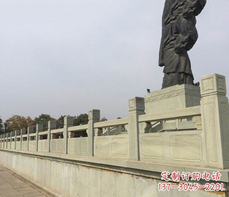 金华精美的护城河大理石栏板雕塑