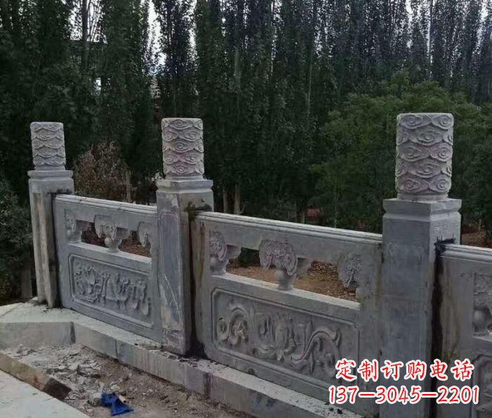 金华定制石质护城河栏板雕塑
