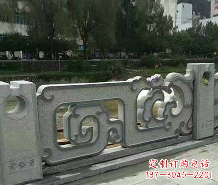 金华护城河建筑石雕栏板