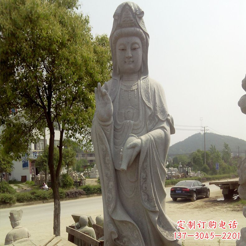 金华中领雕塑定制--品质观音菩萨石雕