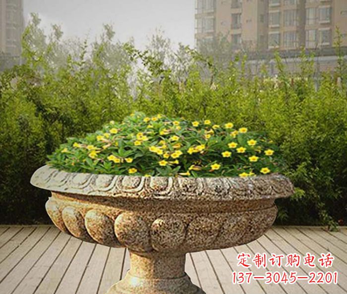 金华精美雕刻的花岗岩花盆驰骋提供