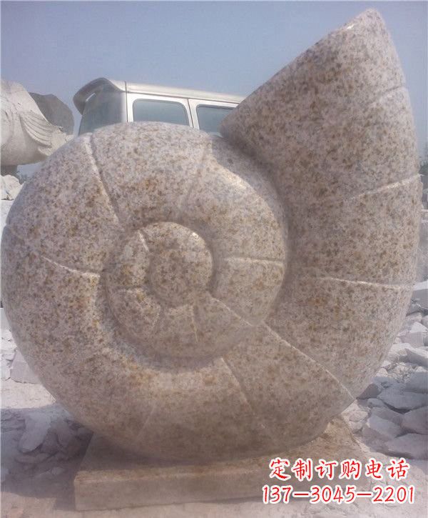 金华花岗岩蜗牛石雕|质感细腻的蜗牛雕塑