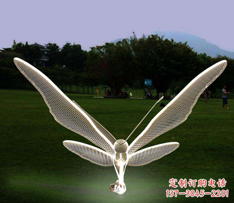 金华花园不锈钢装饰蝴蝶雕塑