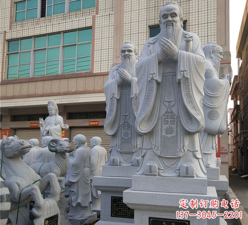 金华华农孔子像校园雕塑