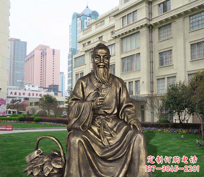 金华精美古典——华佗古代名人铜雕