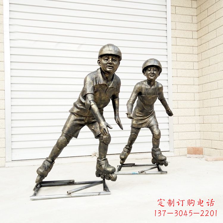 金华中领雕塑:仿铜小孩雕塑