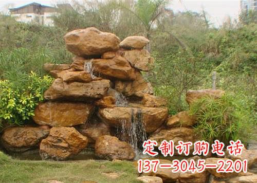 金华黄蜡石假山雕塑,古典美感与精细工艺的完美结合