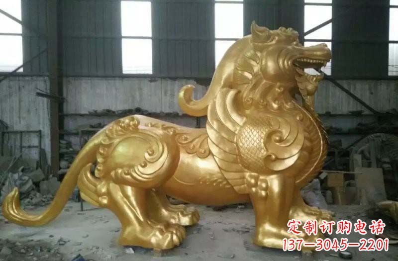 金华黄铜貔貅雕塑