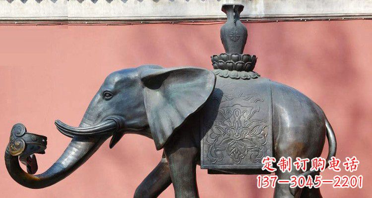 金华吉祥大象铜雕,匠心之作