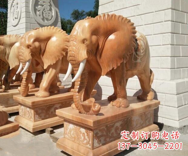 金华象征吉祥及如意的大象雕塑