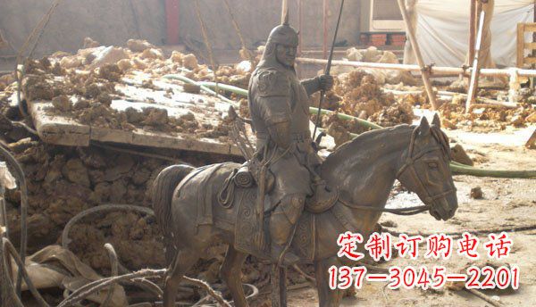 金华精心打造的古典骑马铜雕