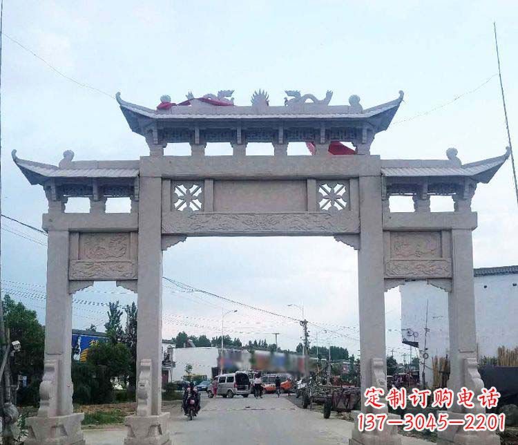 金华中领雕塑,传承传统,卓越牌坊雕塑