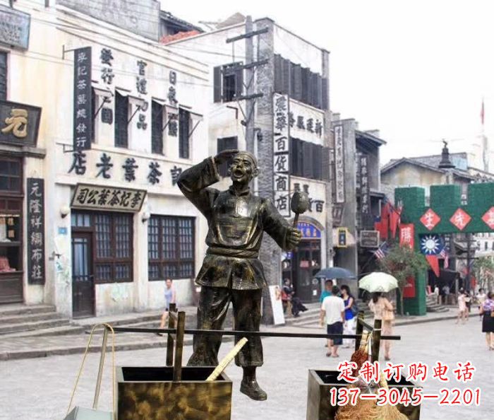 金华金货郎雕塑,精美绝伦