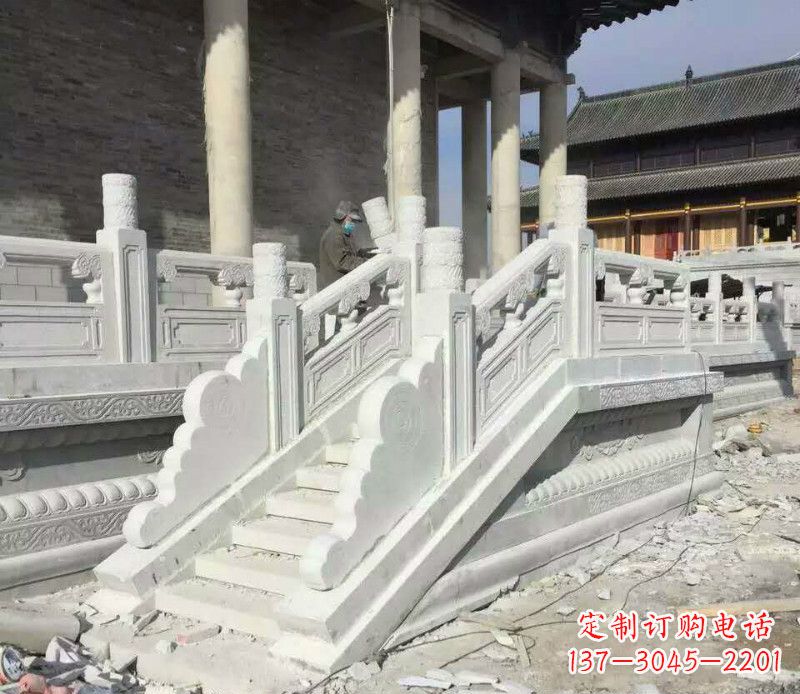 金华景区大理石栏板石雕 (11)