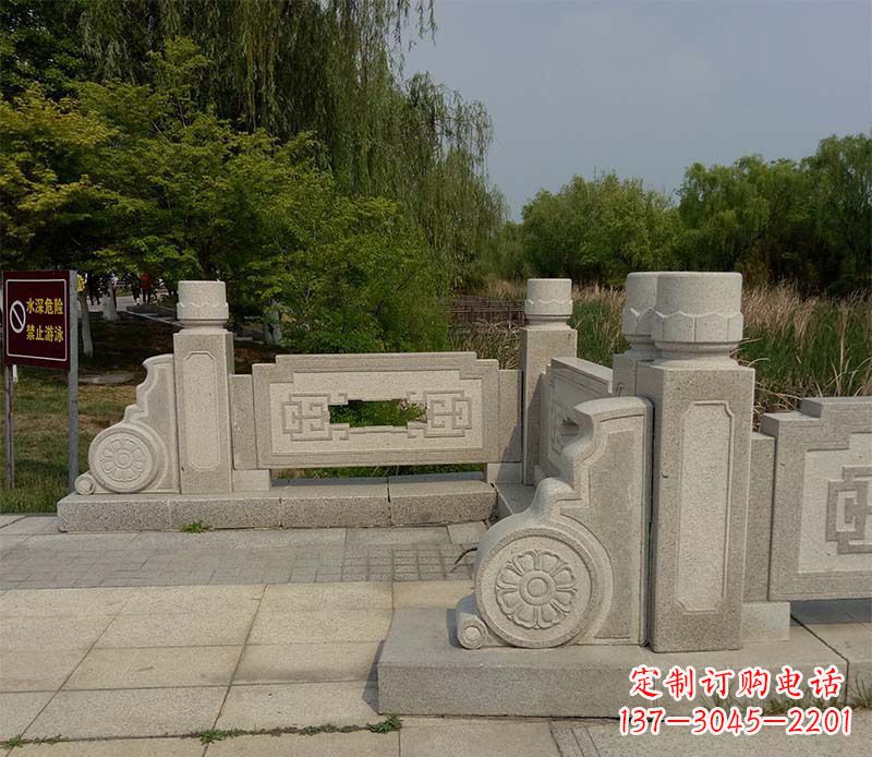 金华景区大理石栏板石雕_1