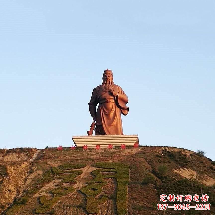 金华中领雕塑精心打造的历史名将关公雕像