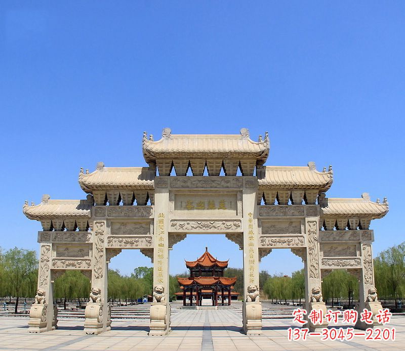 金华景区大型建筑牌坊