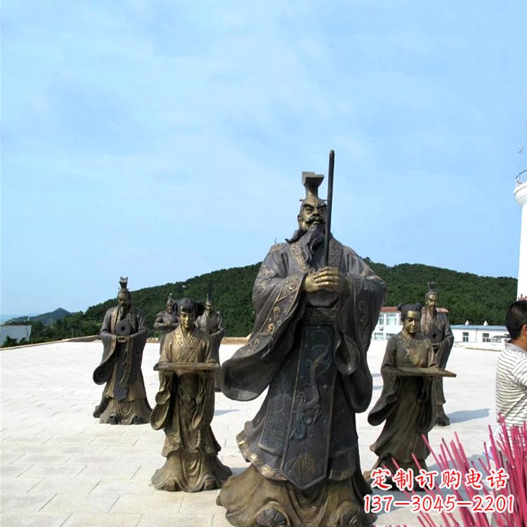 金华中领雕塑——汉武帝刘彻祭天情景雕塑