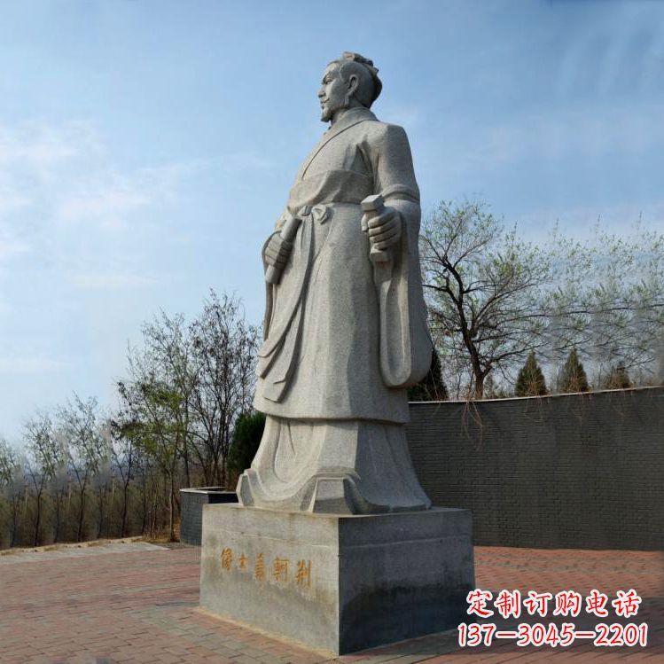 金华中国荆轲铜雕塑,给景区广场趣味增添历史感
