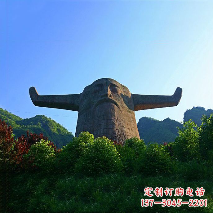 金华中领雕塑:神农头像雕塑