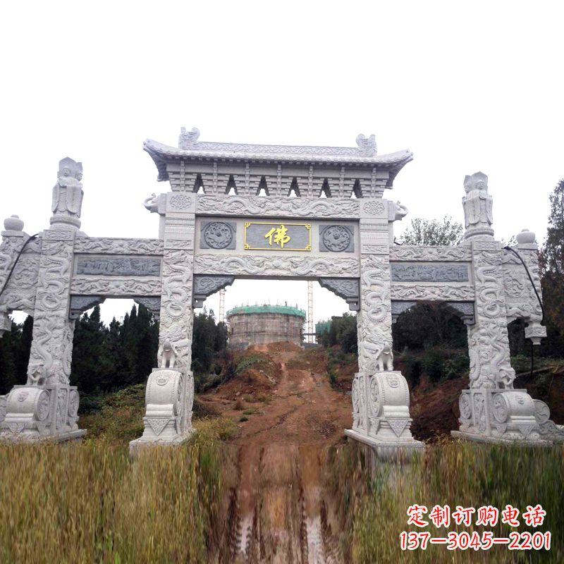 金华景区入口石牌坊雕塑,为您塑造独一无二的精美雕塑