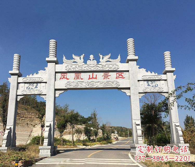 金华中领雕塑:高质量牌坊石雕