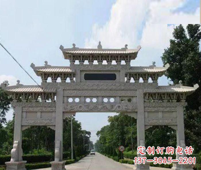 金华高品质牌坊石雕,专为客户量身定制