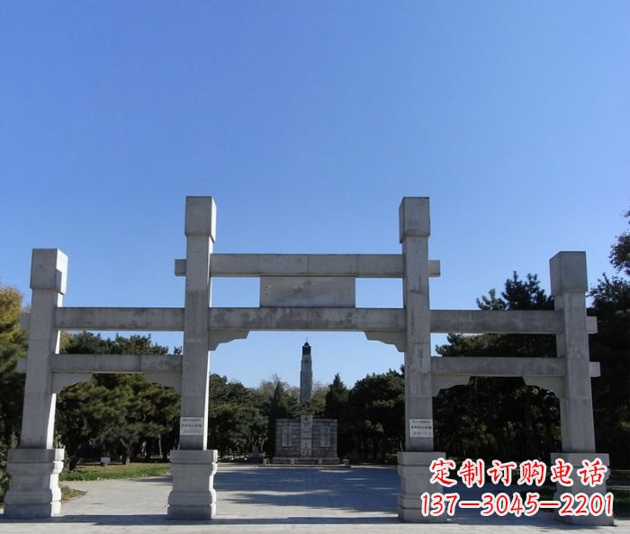 金华中领雕塑石雕牌坊定制