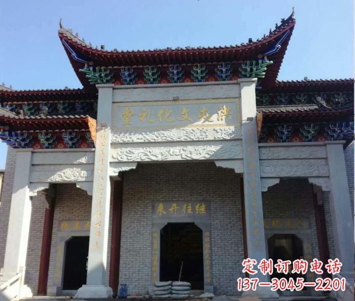 金华景区三门石雕牌楼,精美绝伦的艺术之作