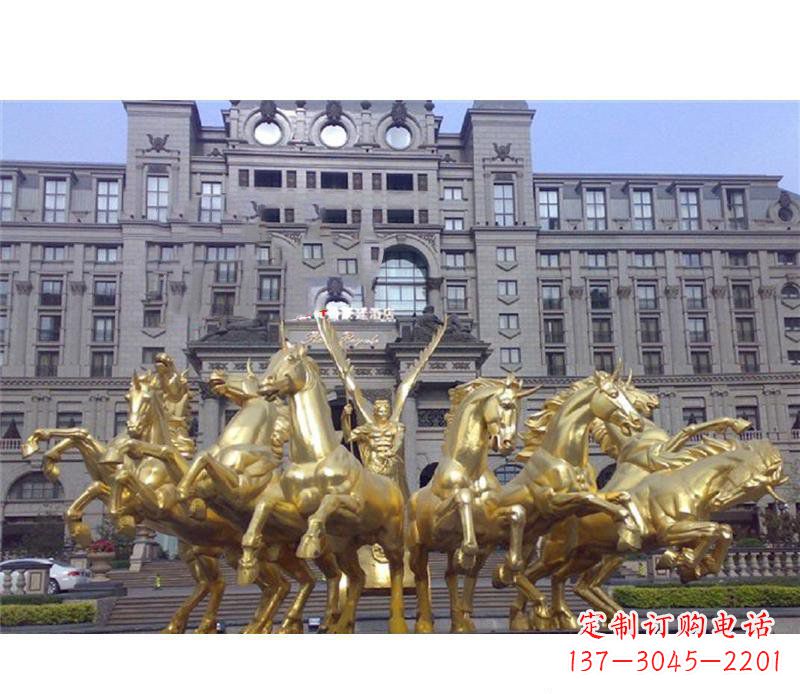 金华阿波罗战车铜雕,雕刻令人惊叹