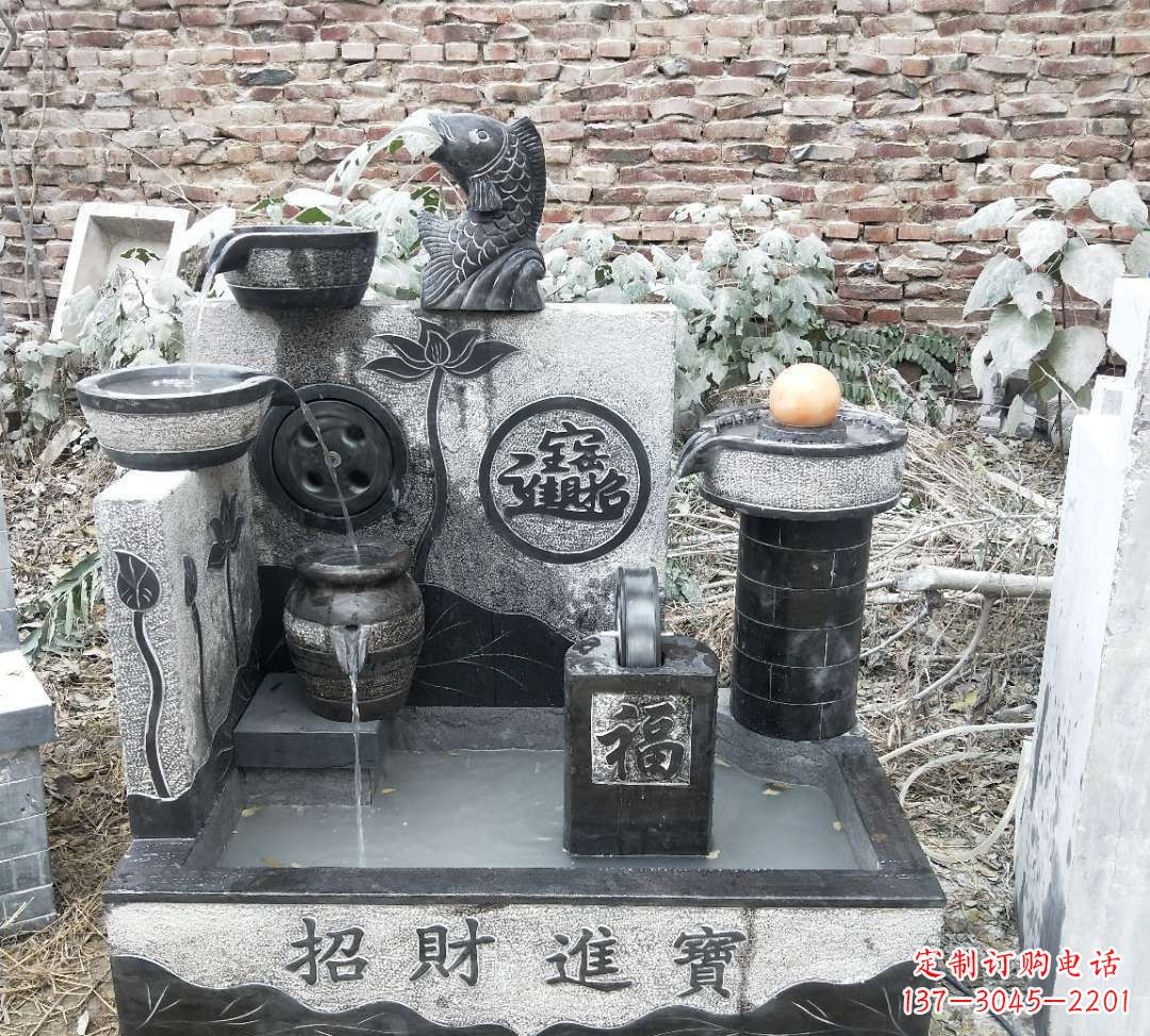 金华领雕水池雕塑:定制你的招财水池