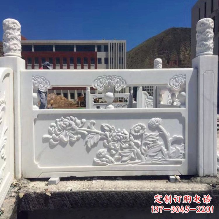 金华菊花石雕栏板