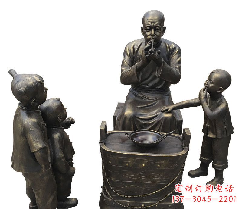 金华尊贵的儿童铜雕糖人
