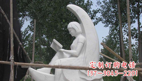 金华中领雕塑高品质小女孩汉白玉石雕