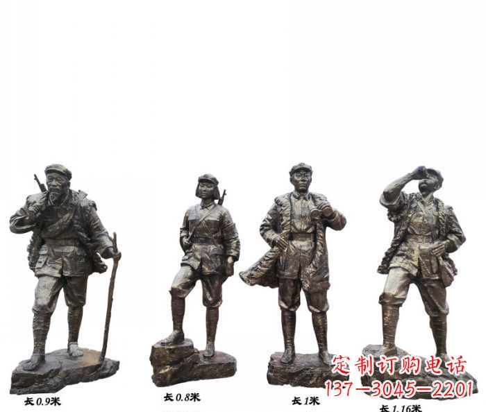 金华专注制作抗战红军青铜雕塑