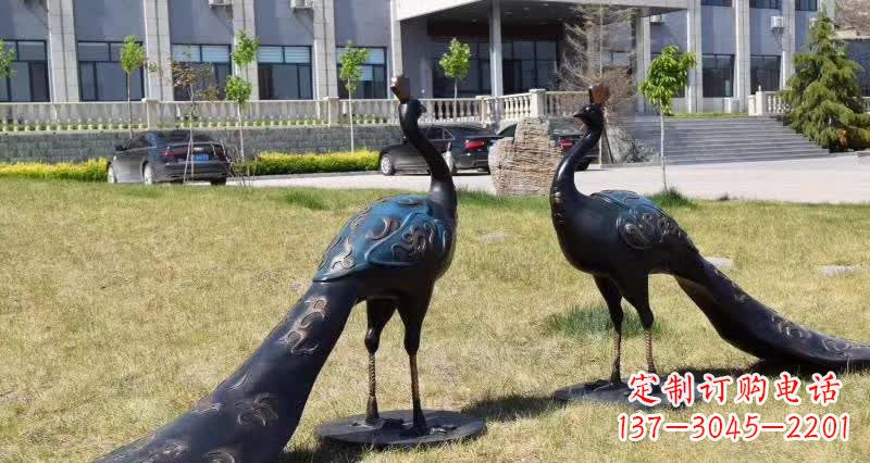 金华孔雀动物铜雕