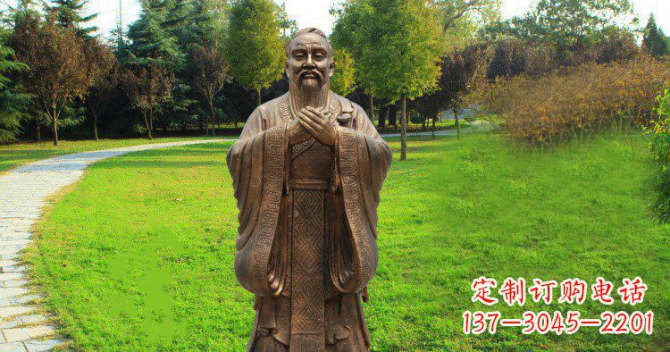 金华传承中国历史文化,具有永恒魅力的孔子公园铜雕