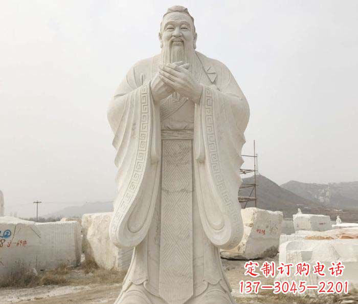 金华以孔子崇高形象设计独一无二的雕塑
