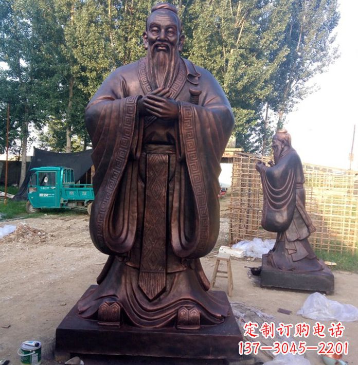 金华具有传奇色彩的孔子雕塑
