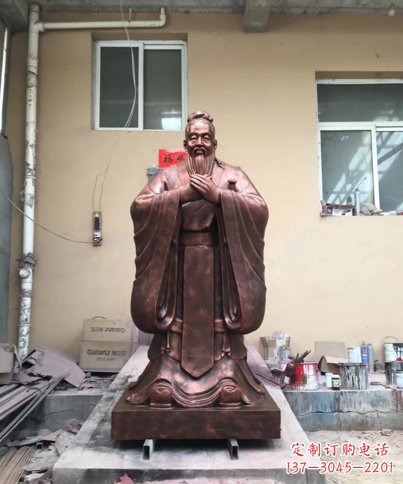 金华传承中华文化精髓,尊崇古代伟大思想家——中领雕塑定制孔子雕塑