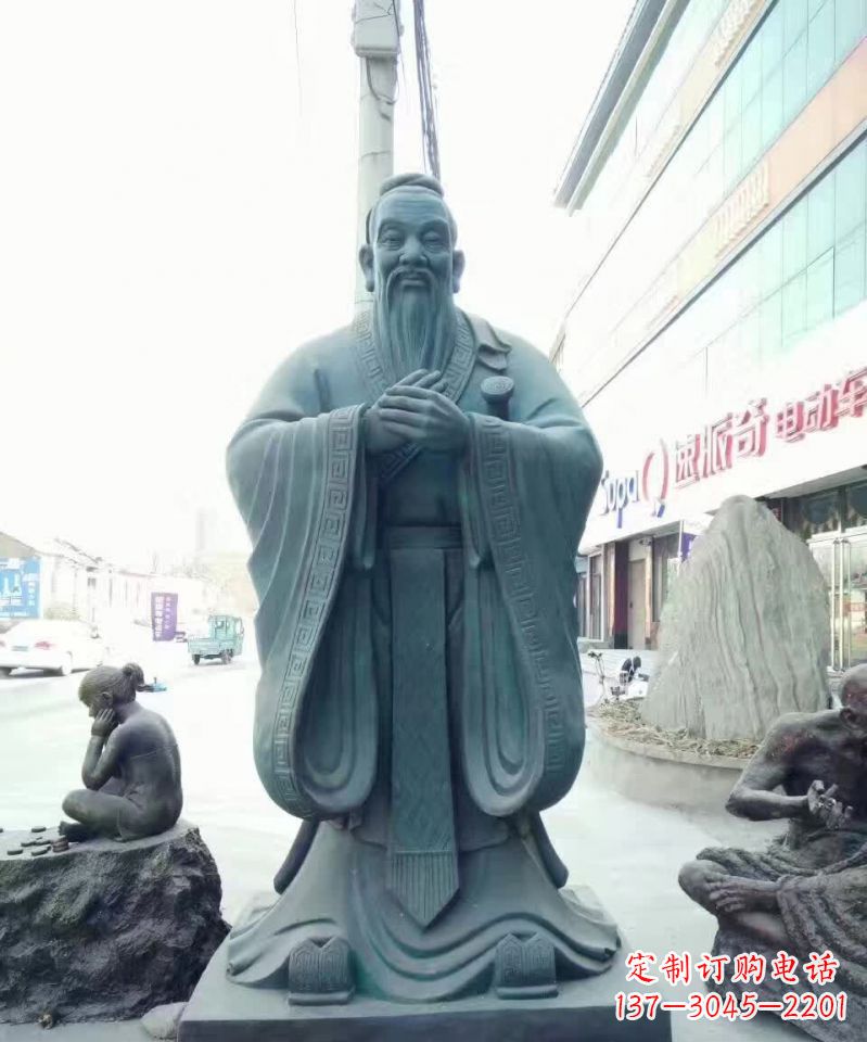 金华拥有传统文化气息的精美孔子雕像