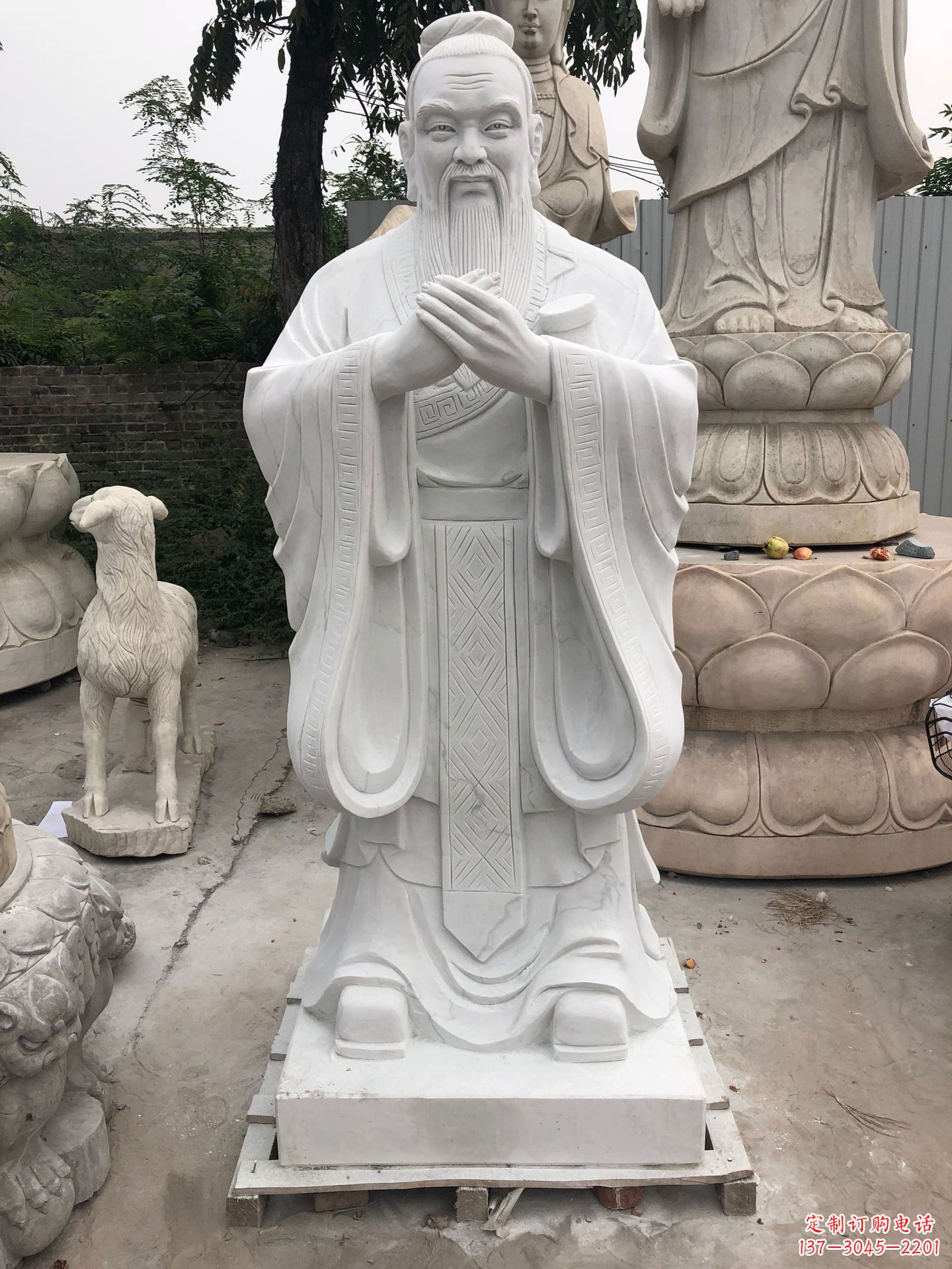 金华孔子铜雕塑,重现传统文化的荣耀